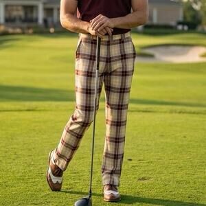 IJP Design by Ian Poulter Plaid Golf / Dress Pants